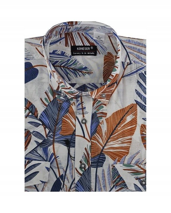 Koszula-hawajska-w-palmy-niebieska-brazowa-biala-na-LATO-rozmiar-39-Model-Krotki-rekaw.jpeg