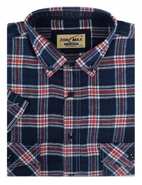 Koszula-meska-w-kratke-granatowo-czerwona-bawelna-2-kieszenie.jpeg