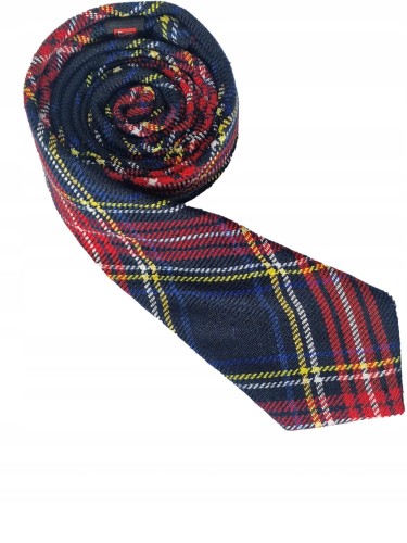 Piekny-krawat-meski-w-modne-romby-wzor-granatowy-i-czerwony-z-zoltym.jpeg