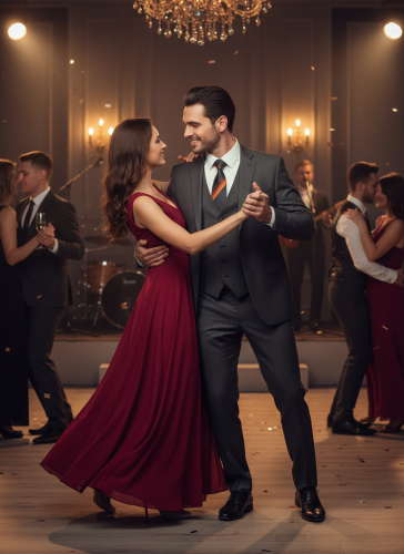 Elegancki czarny gładki krawat męski z brązowymi ukośnymi paskami.png