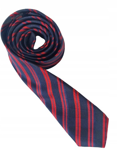 Elegancki-granatowy-krawat-meski-z-bordowymi-ukosnymi-paskami.jpeg