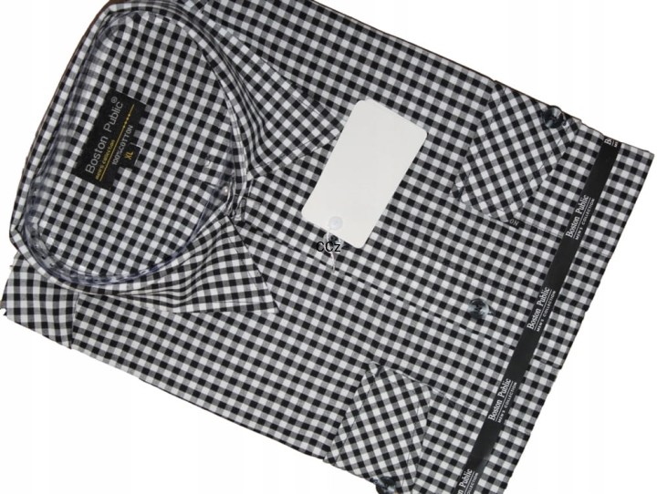 Bawełniana Modna Koszula Męska w Kratkę Elegancja na Co Dzień1.jpeg