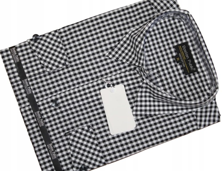Bawełniana Modna Koszula Męska w Kratkę Elegancja na Co Dzień.jpeg