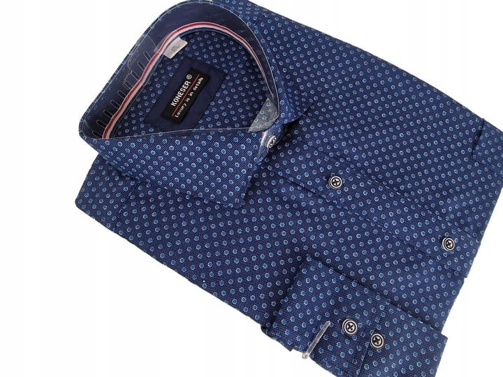 Elegancka-Ciemnoniebieska-Koszula-Meska-z-Nadrukiem-Idealna-rozmiar-39-Rozmiar-kolnierzyka-39.2.jpeg