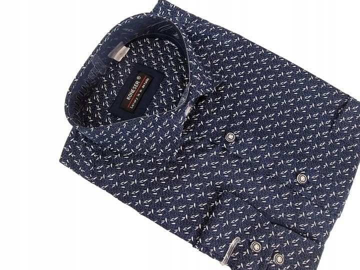 Stylowa-Ciemno-Granatowa-Koszula-Meska-z-Efektownymi-Wzorkami-rozmiar-42-Rozmiar-XL.jpeg