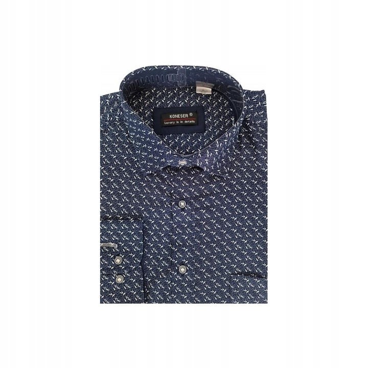 Stylowa-Ciemno-Granatowa-Koszula-Meska-z-Efektownymi-Wzorkami-rozmiar-42-Marka-bez-marki.jpeg