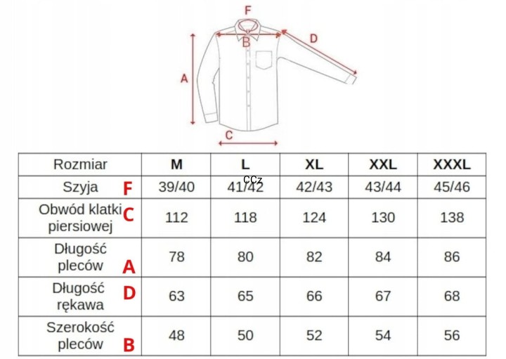 Elegancka garniturowa granatowa koszula męska w wzory modny wybór 41/42 L