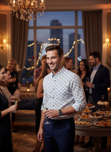 Karnawałowa koszula męska długi rękaw oryginalne wzory rozmiar 42 slim fit.png