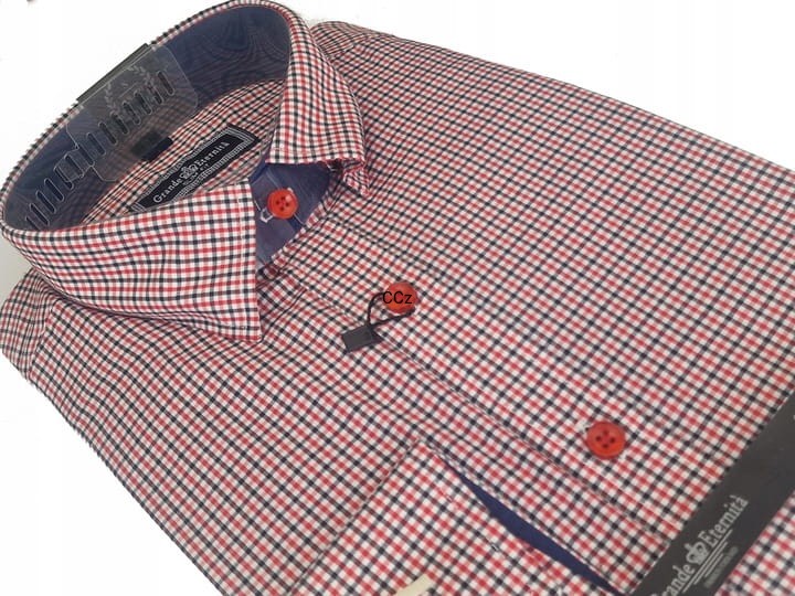 Stylowa-koszula-meska-w-kratke-Elegancka-Czerwona-Koszulka-w-Krate-rozm-38-Model-Koszula-w-kratke-meska.jpeg