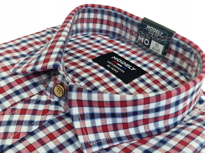 Koszula-Meska-bawelniana-krotki-rekaw-kratka-czerwona-pepitka-rozmiar-45-Kolor-czerwony.jpeg