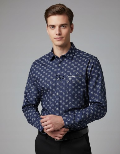 Biale-kwiatki-na-Granatowym-tle-koszula-slim-z-urokliwym-wzorem-rozmiar-41.jpeg