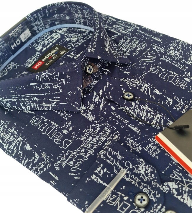 Uniwersalna-granatowa-koszula-slim-w-wzorek-gazetowy-rozmiar-44-okazja-Rozmiar-kolnierzyka-44.jpeg