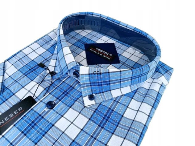 Klasyczna-Wygodna-Niebieska-Koszula-Meska-z-krotkim-rekawem-w-Kratke-49-Rozmiar-5XL.jpeg