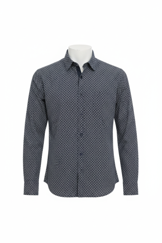 Elegancka czarna koszula slim z białym wzorem.png